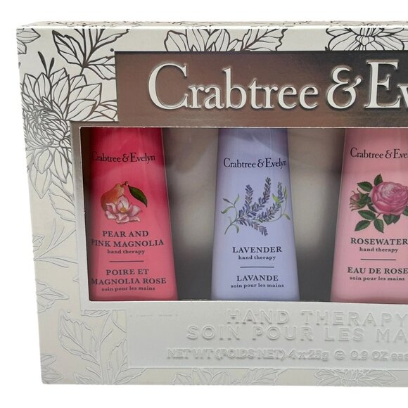 CRABTREE & EVELYN 4pk Foil Botanicals Assorted Hand Creams Softens & Moisturize - Picture 3 of 8